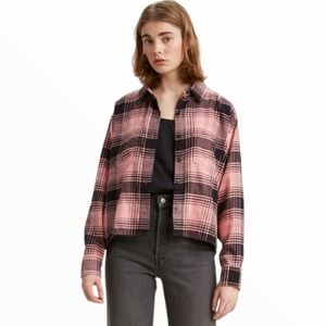 Levi's  Women's Maple Cotton Plaid Utility Shirt